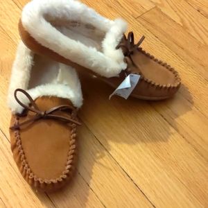 J Crew fuzzy at home loafers BNWT